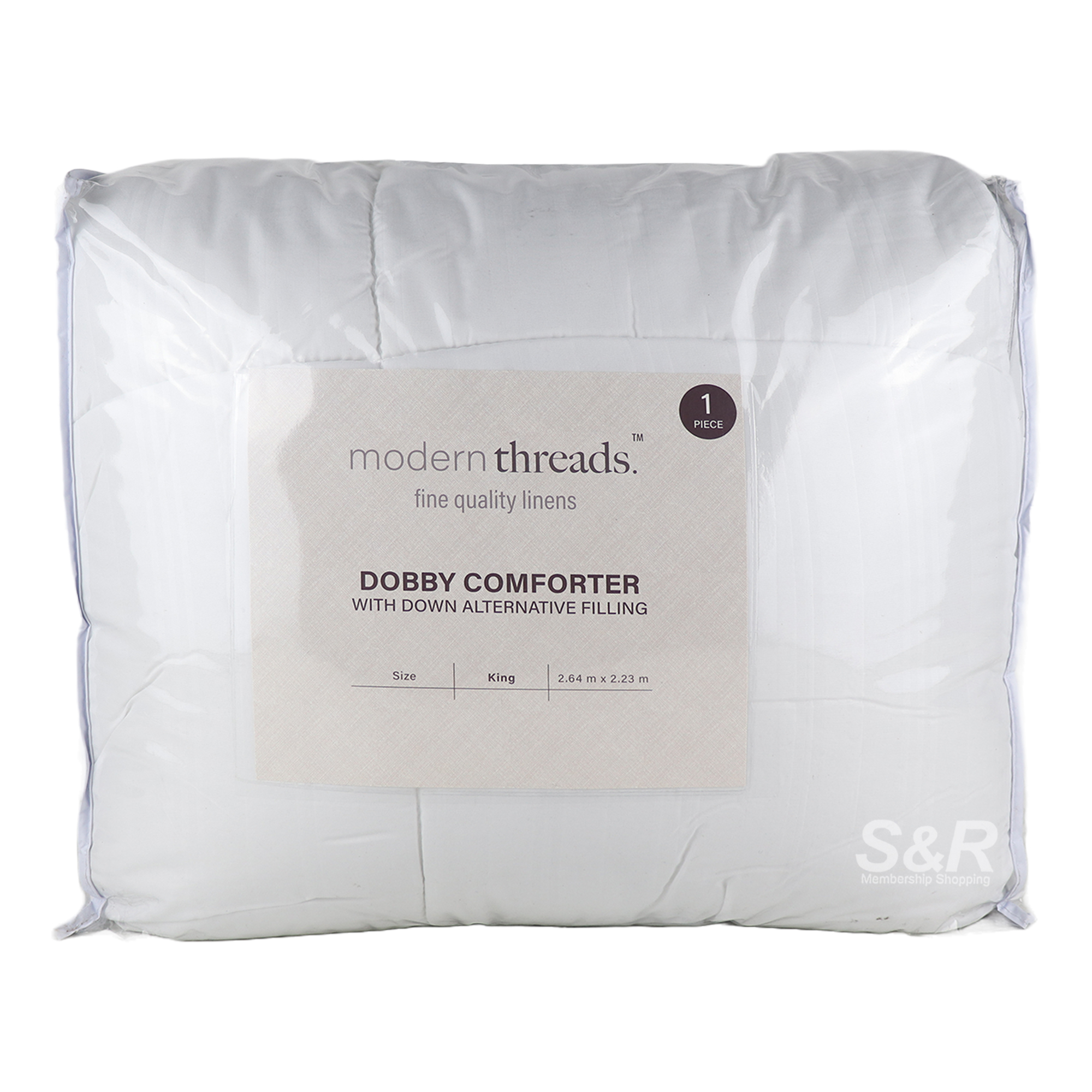 Modern Threads White Dobby Comforter King 1pc